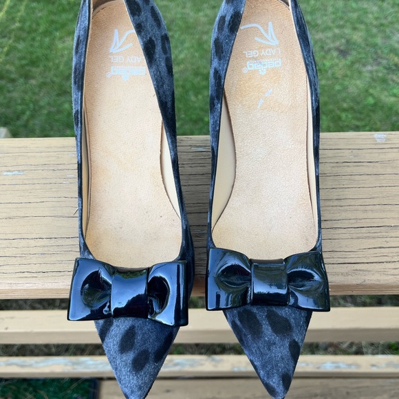 Kate Spade New York Suede Leather Animal Print Heels - Picture 4 of 13